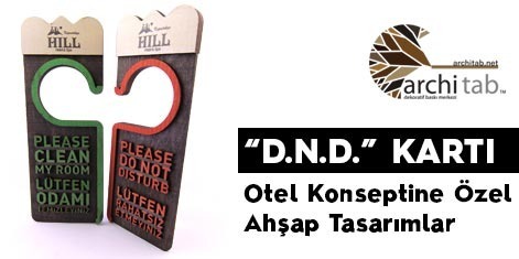 Do Not Disturb Otel DND kartı